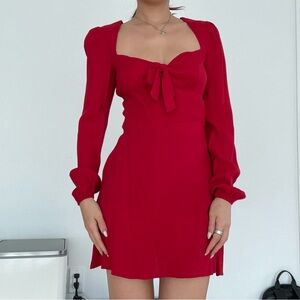 Reformation red mini dress (size 2)